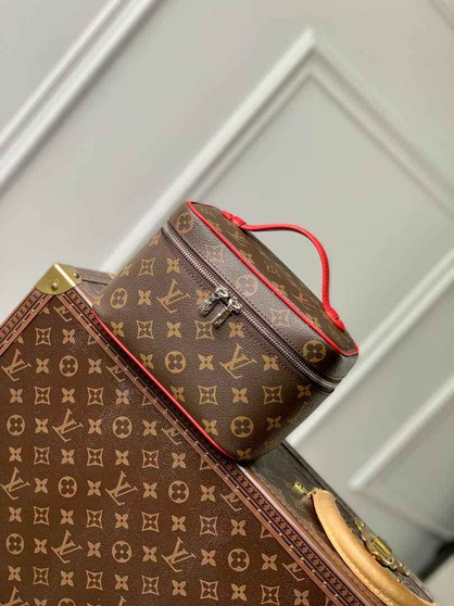 Louis Vuitton Nice Mini M46766 Monogram Canvas Red