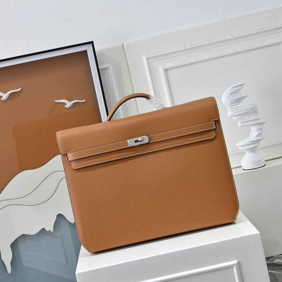 Hermès Kelly Dépêche 36 Briefcase â€?Epsom Calfskin â€?Brown - Default Title - View 1