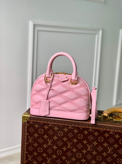 Louis Vuitton Alma BB M23666 Pink Lamb leather Gold Hardware - Default Title - View 1