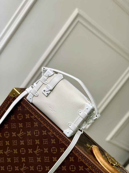 Louis Vuitton Side Trunk PM M24304 White leather