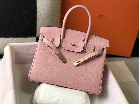 Hermès Birkin 30cm Pink Togo Gold Hardware - Default Title - View 1