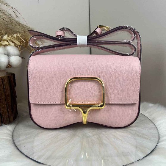 Hermès Della Cavalleria Elan Bag in Pink Epsom Calfskin Gold Hardware - Default Title - View 1