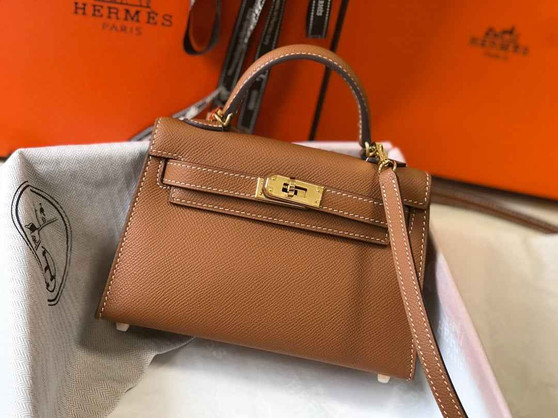 Hermes Kelly Mini II Bag camel Epsom with Gold Hardware 19 - Default Title - View 1