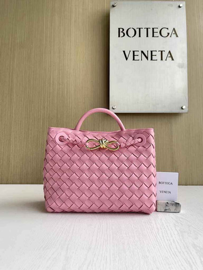Bottega Veneta Small Andiamo Bag 743568 Lambskin Pink