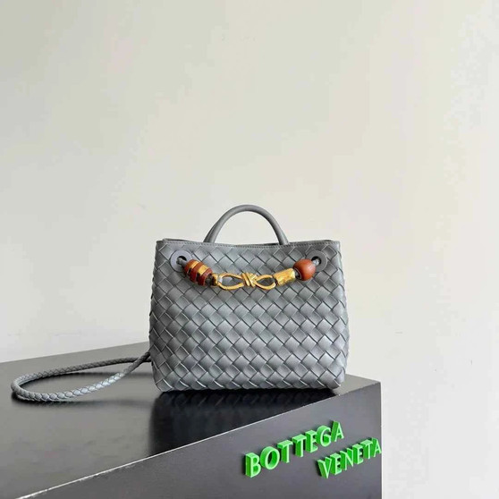 Bottega Veneta Small Andiamo Bag in 743568 gray Lambskin