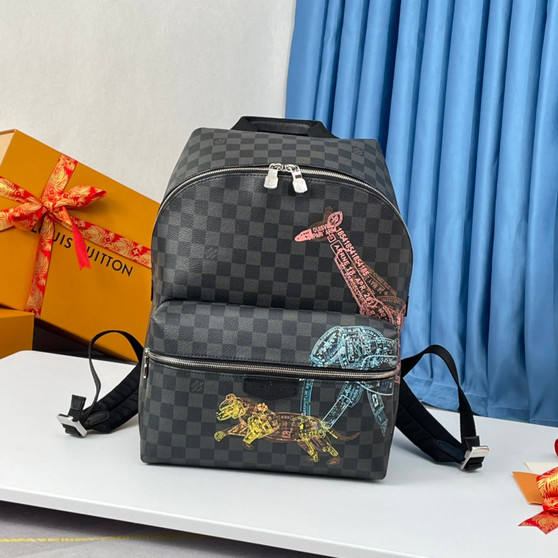 Louis Vuitton N45275 Discovery Backpack Damier canvas - 37 x 40 x 20 cm / Black - View 1