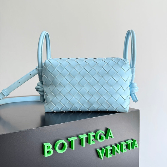 Bottega Veneta Top Handle Loop Bag 796615 in Blue