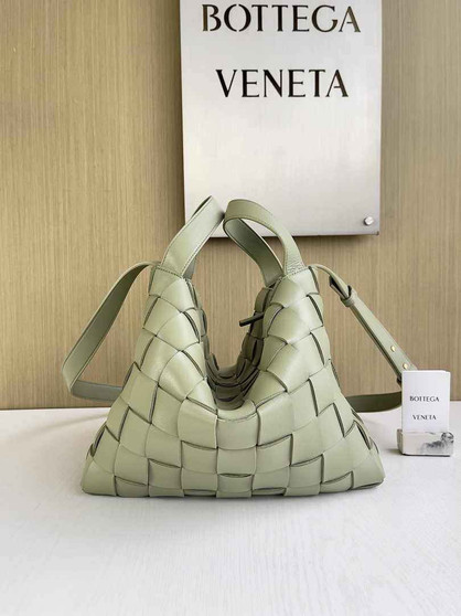 Bottega Veneta Bowling Cassette Bag 730327 Lambskin Light Green