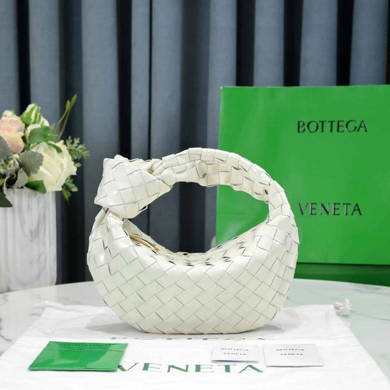 Bottega Veneta Mini Jodie top handle bag 651876 Beige Light skin leather