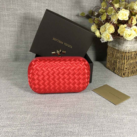 Bottega Veneta Knot 717622 Silk Red