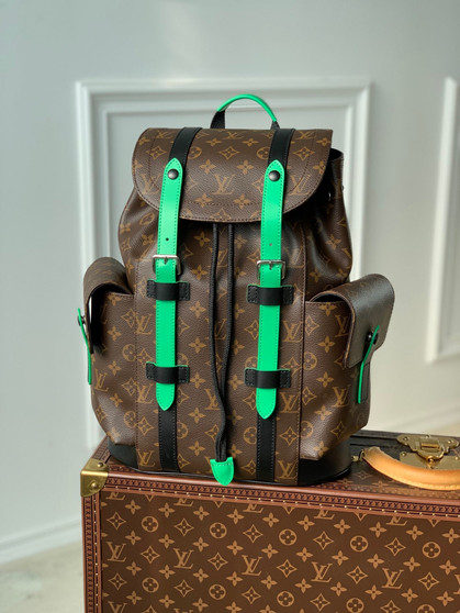 Louis Vuitton M46247 Christopher Backpack PM Monogram Canvas Green - 32 x 39 x 12 cm / Green - View 1