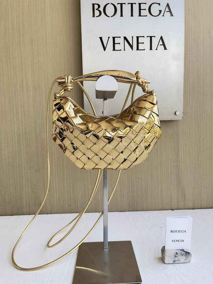 Bottega Veneta Mini Sardine 744267 Lambskin Gold
