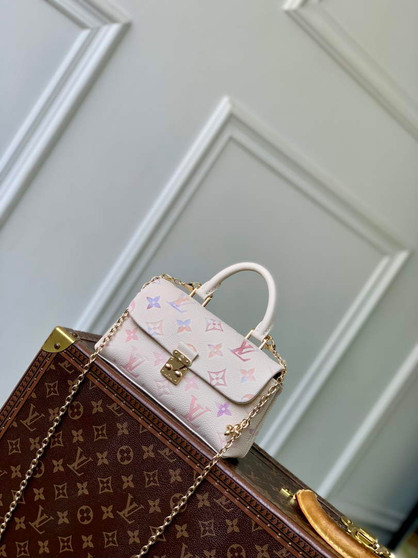 Louis Vuitton Nano Madeleine Bag, M25596 Dream Beige Leather