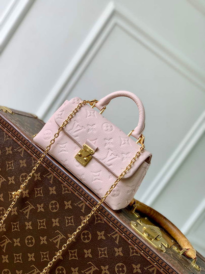 Louis Vuitton Nano Madeleine Bag, M29448 Pink Leather - Default Title - View 1