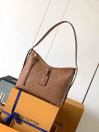 Louis Vuitton CarryAll PM Bag M11790  Brown Leather - Default Title - View 1