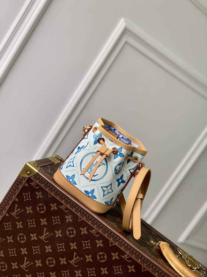 Louis Vuitton Nano Noé Bag M83620 Blue Monogram canvas