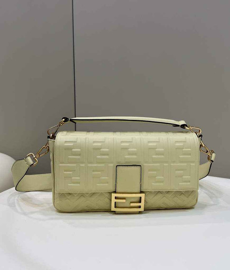 Fendi 8BR771 Baguette Large Beige leather bag