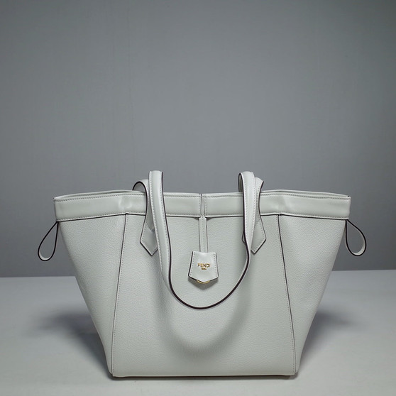 Fendi Origami Medium 8BH414 White leather bag
