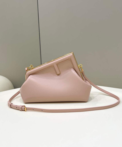 Fendi First Small 8BP129 Pink leather bag