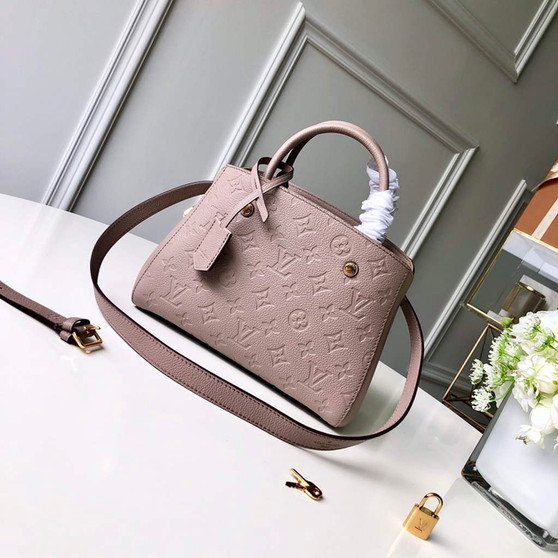 Louis Vuitton M41053 Montaigne BB Monogram Empreinte Leather khaki