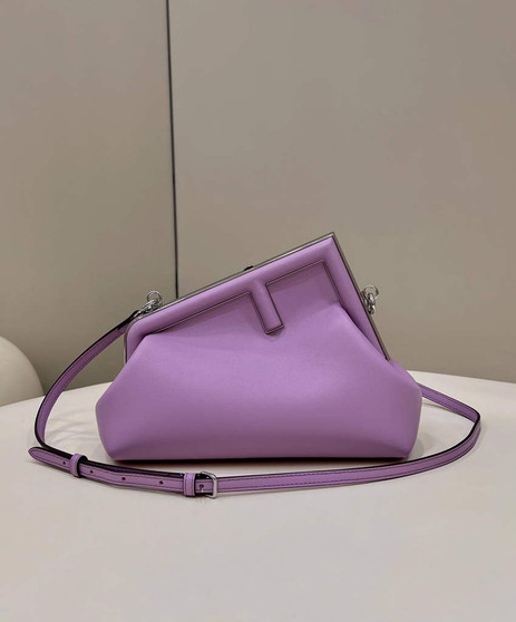 Fendi First Small 8BP129 Purple leather bag