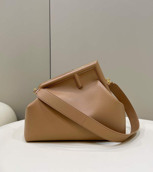 Fendi First Medium 8BP127 Dark Apricot leather bag