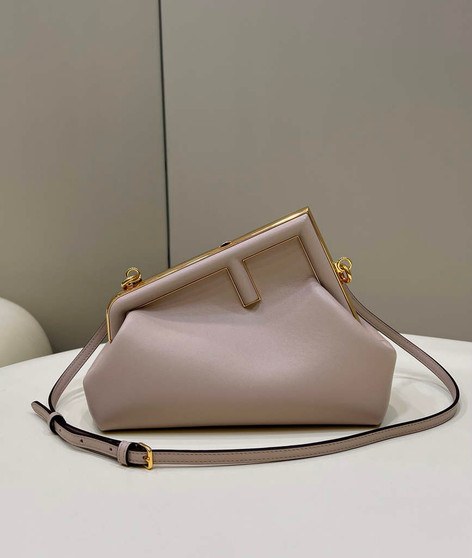 Fendi First Small 8BP129 Light Pink leather bag