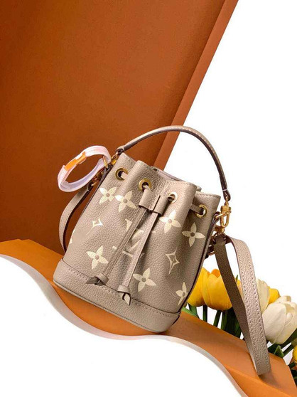 Louis Vuitton Nano Noé Bag M46291 Gray Leather - Default Title - View 1