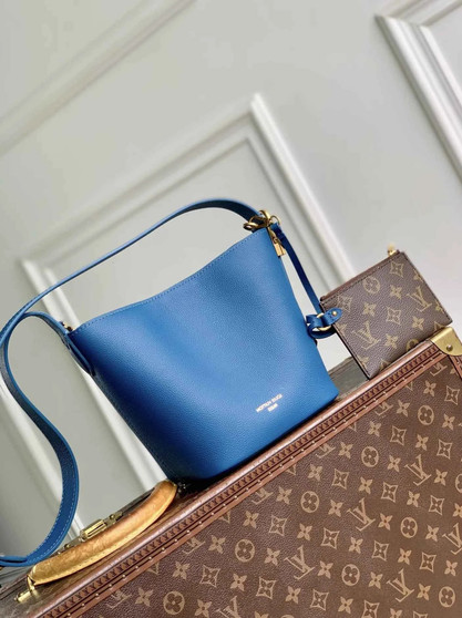 Louis Vuitton Low Key All In BB, M27370 Prussian Blue Calf leather