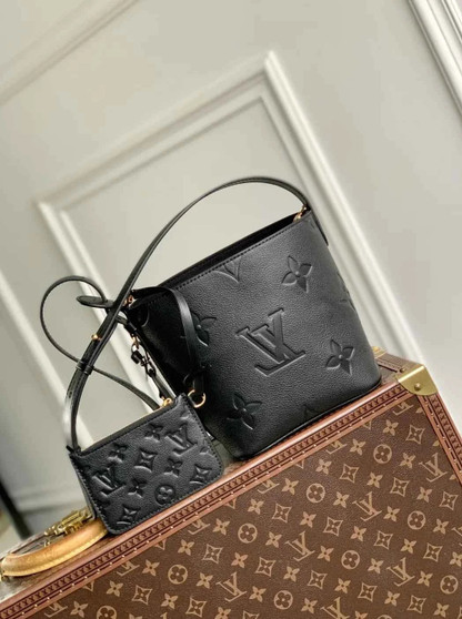 Louis Vuitton All In BB, M13480 Black grained cowhide leather
