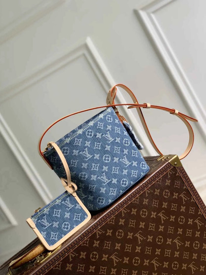 Louis Vuitton All In BB Bag, M28107 Blue Denim