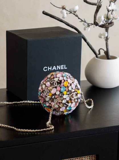 Chanel Sphere Minaudiere, AS5013 Diamanté, Imitation Pearls - Default Title - View 1