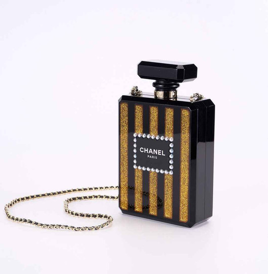 Chanel Perfume Minaudiere Bag Black Plexi AS5341 - Default Title - View 1