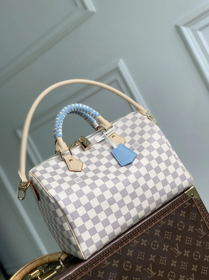 Louis Vuitton Speedy 30 Soft, N40908 Damier Azur