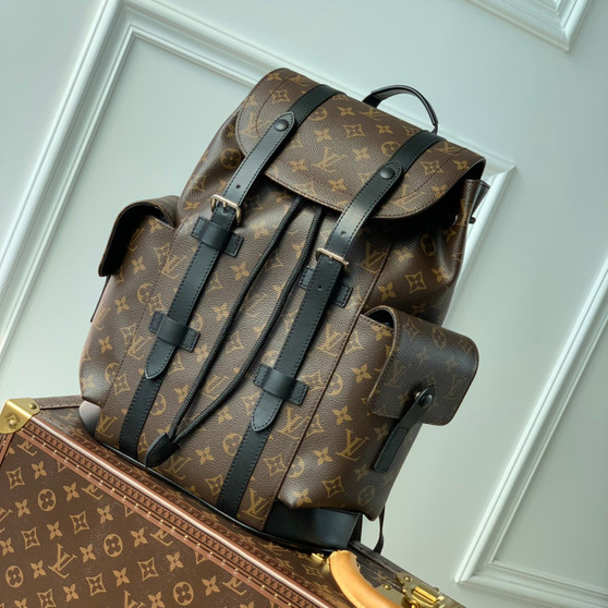 Louis Vuitton M46247 Christopher Backpack PM Monogram Canvas Black - 32 x 39 x 12 cm / Black - View 1