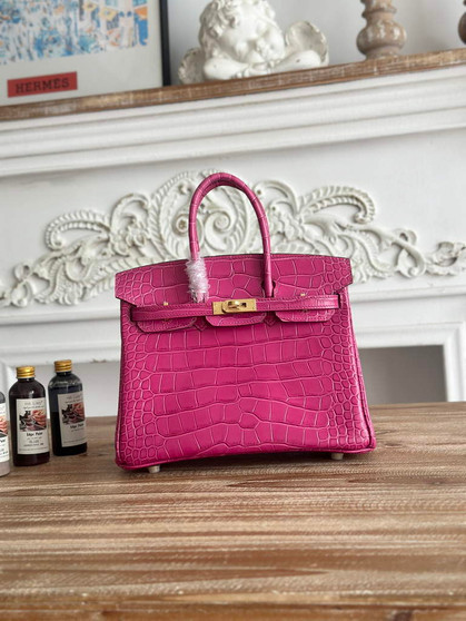 Hermès Birkin Bag 25 Calfskin Plum