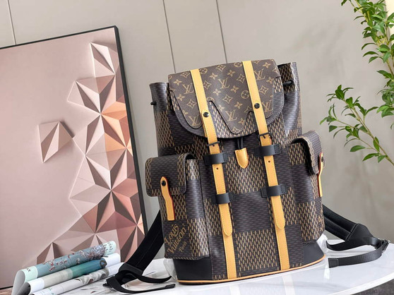 Louis Vuitton N40358 Christopher Backpack PM Giant Damier Ebene