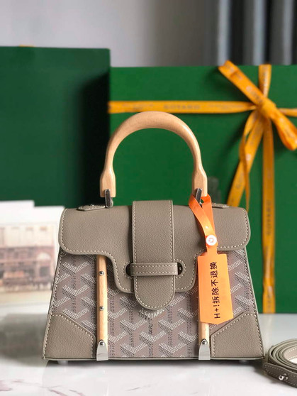 Goyard Saïgon Souple Mini Bag GY020192 Gray Leather