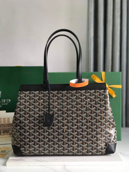 Goyard Bellechasse Biaude PM Tote Bag, GY020161 Black Canvas