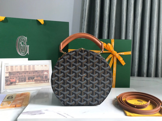 Goyard The Alto Hatbox Trunk Bag GY020381 Tan
