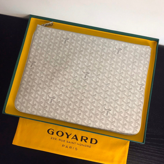 Goyard Senat GM Document Case GY020169 White