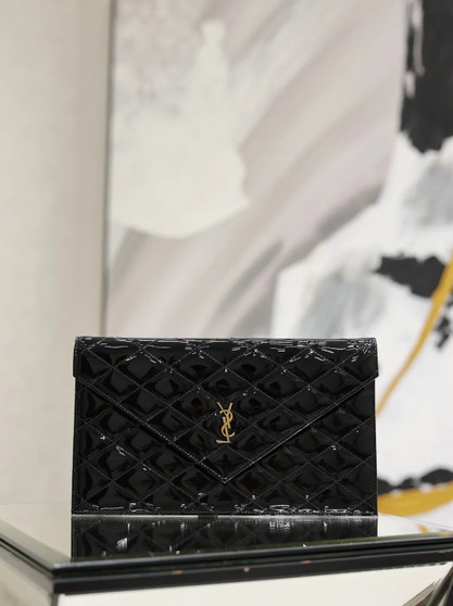 YSL UPTOWN pouch, 5657391  in leather black