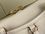Louis Vuitton M46487 Trianon MM Bag Monogram Leather Beige