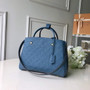 Louis Vuitton M41048 Montaigne MM Monogram Empreinte Leather Blue