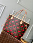 Louis Vuitton LV x TM Neverfull MM Bag M13263 Monogram cherry canvas