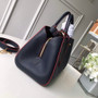 Louis Vuitton M42746 Montaigne MM Monogram Empreinte Leather Navy Blue