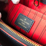 Louis Vuitton M42746 Montaigne MM Monogram Empreinte Leather Navy Blue