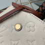 Louis Vuitton M41048 Montaigne MM Monogram Empreinte Leather White
