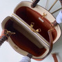 Louis Vuitton M41048 Montaigne MM Monogram Empreinte Leather White
