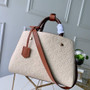 Louis Vuitton M41048 Montaigne MM Monogram Empreinte Leather White
